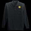 Long Sleeve Silk Touch Polo with Pocket Thumbnail
