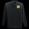Long Sleeve Silk Touch Polo with Pocket Thumbnail