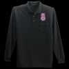 Long Sleeve Silk Touch Polo with Pocket Thumbnail