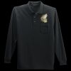 Long Sleeve Silk Touch Polo with Pocket Thumbnail