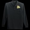 Long Sleeve Silk Touch Polo with Pocket Thumbnail