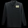 Long Sleeve Silk Touch Polo with Pocket Thumbnail