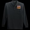 Long Sleeve Silk Touch Polo with Pocket Thumbnail