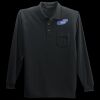Long Sleeve Silk Touch Polo with Pocket Thumbnail