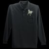 Long Sleeve Silk Touch Polo with Pocket Thumbnail