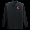 Long Sleeve Silk Touch Polo with Pocket Thumbnail