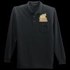 Long Sleeve Silk Touch Polo with Pocket Thumbnail