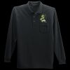 Long Sleeve Silk Touch Polo with Pocket Thumbnail