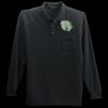 Long Sleeve Silk Touch Polo with Pocket Thumbnail