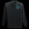 Long Sleeve Silk Touch Polo with Pocket Thumbnail