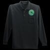 Long Sleeve Silk Touch Polo with Pocket Thumbnail