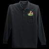 Long Sleeve Silk Touch Polo with Pocket Thumbnail