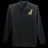 Long Sleeve Silk Touch Polo with Pocket Thumbnail