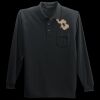 Long Sleeve Silk Touch Polo with Pocket Thumbnail