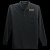 Long Sleeve Silk Touch Polo with Pocket Thumbnail