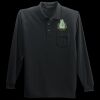 Long Sleeve Silk Touch Polo with Pocket Thumbnail