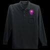 Long Sleeve Silk Touch Polo with Pocket Thumbnail