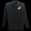 Long Sleeve Silk Touch Polo with Pocket Thumbnail