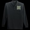 Long Sleeve Silk Touch Polo with Pocket Thumbnail
