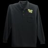 Long Sleeve Silk Touch Polo with Pocket Thumbnail