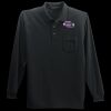 Long Sleeve Silk Touch Polo with Pocket Thumbnail