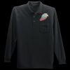 Long Sleeve Silk Touch Polo with Pocket Thumbnail