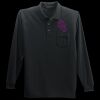 Long Sleeve Silk Touch Polo with Pocket Thumbnail
