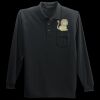Long Sleeve Silk Touch Polo with Pocket Thumbnail