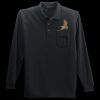 Long Sleeve Silk Touch Polo with Pocket Thumbnail