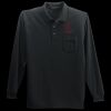 Long Sleeve Silk Touch Polo with Pocket Thumbnail