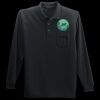 Long Sleeve Silk Touch Polo with Pocket Thumbnail