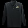 Long Sleeve Silk Touch Polo with Pocket Thumbnail