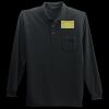 Long Sleeve Silk Touch Polo with Pocket Thumbnail