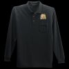 Long Sleeve Silk Touch Polo with Pocket Thumbnail