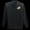 Long Sleeve Silk Touch Polo with Pocket Thumbnail