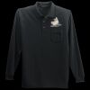 Long Sleeve Silk Touch Polo with Pocket Thumbnail