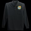Long Sleeve Silk Touch Polo with Pocket Thumbnail