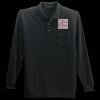 Long Sleeve Silk Touch Polo with Pocket Thumbnail