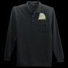 Long Sleeve Silk Touch Polo with Pocket Thumbnail