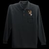 Long Sleeve Silk Touch Polo with Pocket Thumbnail