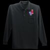 Long Sleeve Silk Touch Polo with Pocket Thumbnail