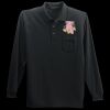 Long Sleeve Silk Touch Polo with Pocket Thumbnail