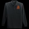 Long Sleeve Silk Touch Polo with Pocket Thumbnail