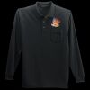 Long Sleeve Silk Touch Polo with Pocket Thumbnail
