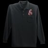 Long Sleeve Silk Touch Polo with Pocket Thumbnail