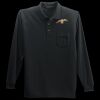 Long Sleeve Silk Touch Polo with Pocket Thumbnail