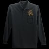 Long Sleeve Silk Touch Polo with Pocket Thumbnail