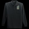 Long Sleeve Silk Touch Polo with Pocket Thumbnail