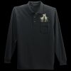 Long Sleeve Silk Touch Polo with Pocket Thumbnail