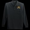 Long Sleeve Silk Touch Polo with Pocket Thumbnail
